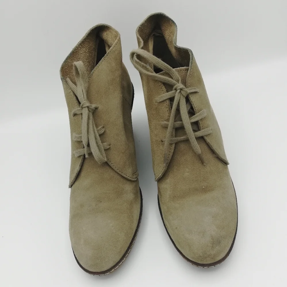 J Crew MacAlister Wedge Ankle Boots Lace Up